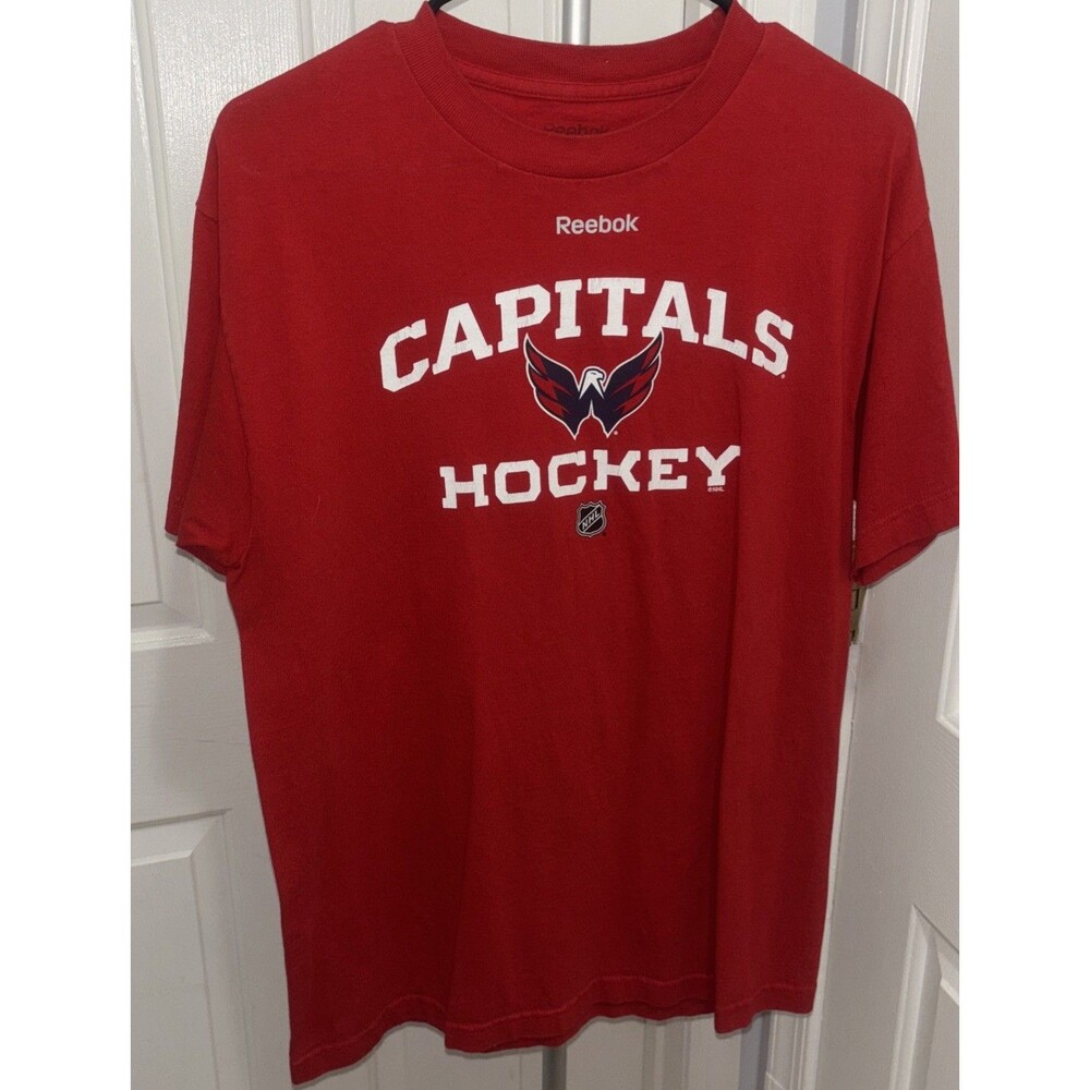 Reebok Washington Capitals NHL Red Shirt Size Medium
